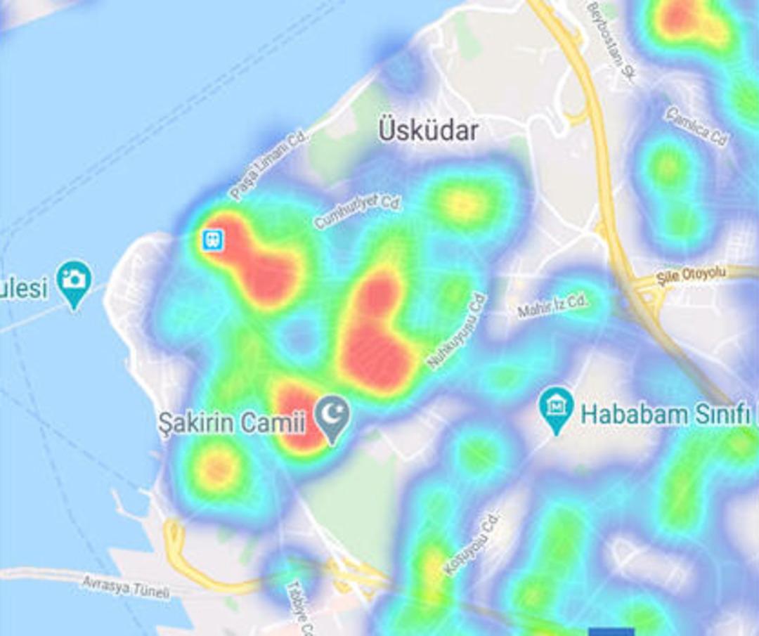 İstanbul koronavir&uuml;s haritası g&uuml;ncellendi! İşte il&ccedil;e il&ccedil;e son durum