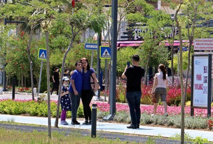 Sahile inemeyince fotoğraf çekmekle yetindiler G3