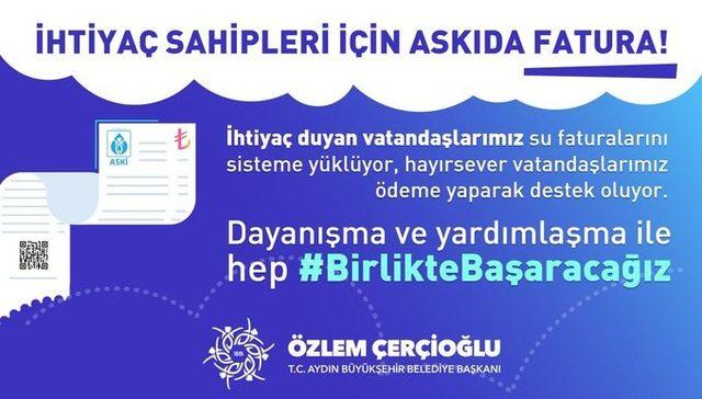 Aydın’da ‘Askıda Su Faturası’na büyük ilgi