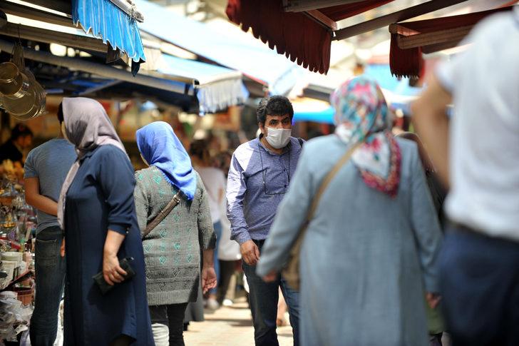 Bursa'da sokağa çıkma yasağı öncesi çarşı ve pazar yoğunluğu G3