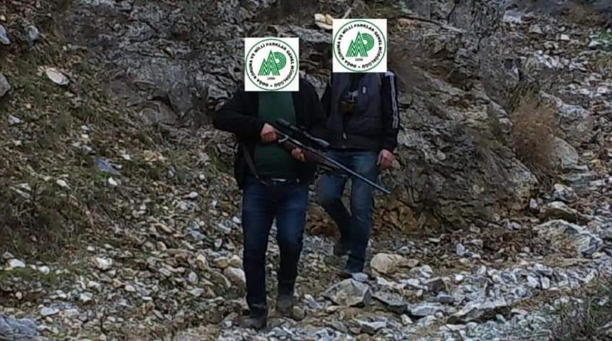 Ka&ccedil;ak Avlanan 2 kişiye 7 bin TL ceza