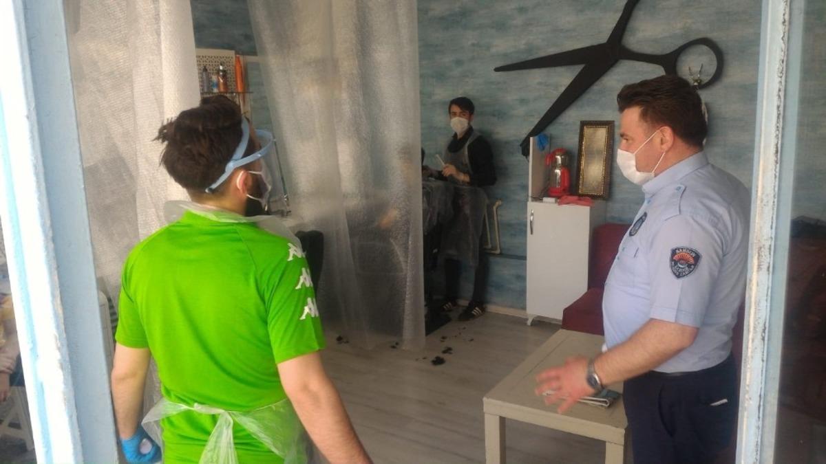 İlkadım&rsquo;da berber ve kuaf&ouml;rlere denetim