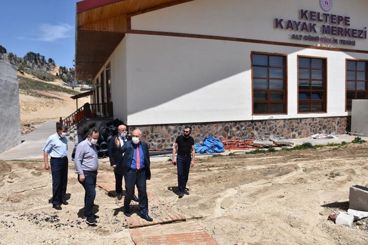 Keltepe Kayak Merkezi&rsquo;nde &ccedil;alışmalar s&uuml;r&uuml;yor