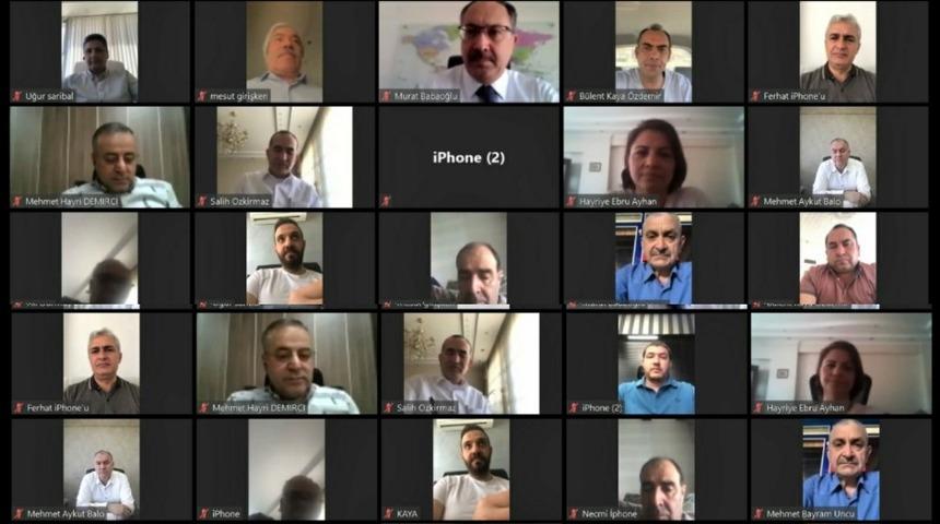 GTO y&ouml;netimi komite başkanlarıyla video konferansta buluştu