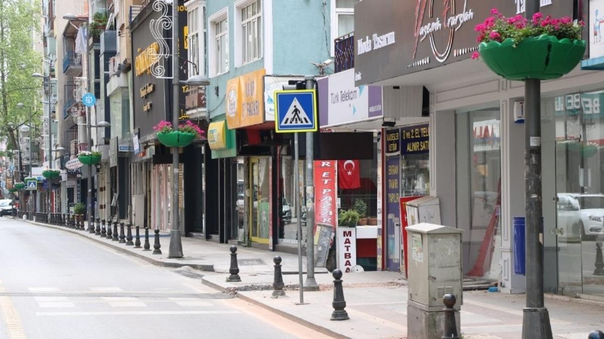 İzmit İn&ouml;n&uuml; Caddesi sardunyalarla renklendi