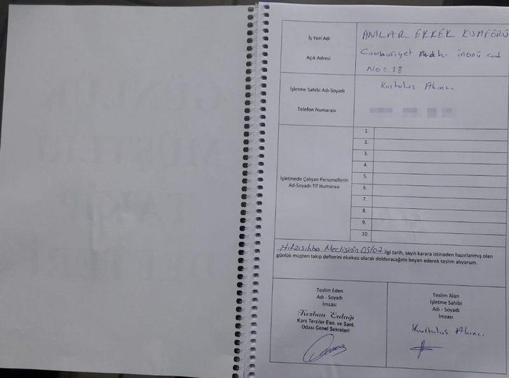 Kars’ta berberlerde “Müşteri Kayıt Defteri” dönemi G2