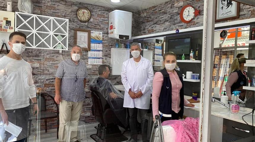 L&uuml;leburgaz&rsquo;da berber ve kuaf&ouml;r salonları denetlendi