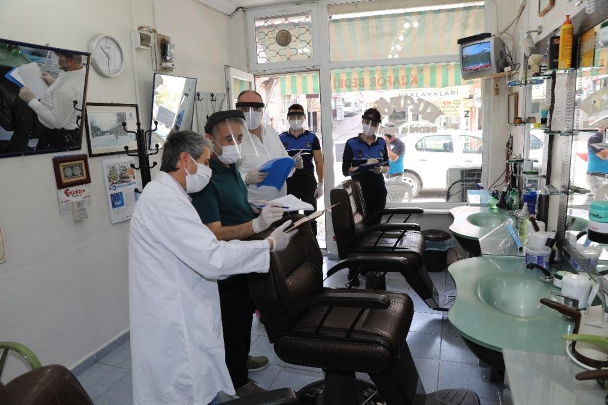 Mudanya&rsquo;da berber ve kuaf&ouml;rler denetlendi