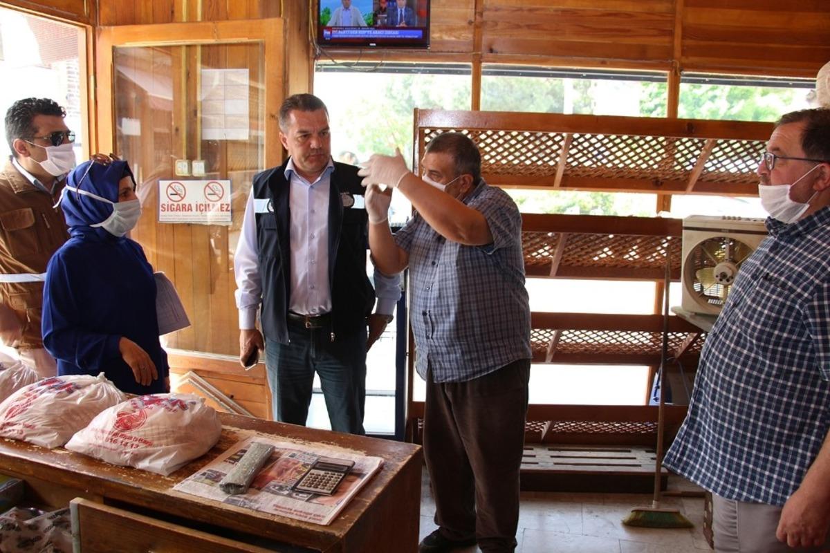 Kurum amirlerinden Covid-19 denetlemesi