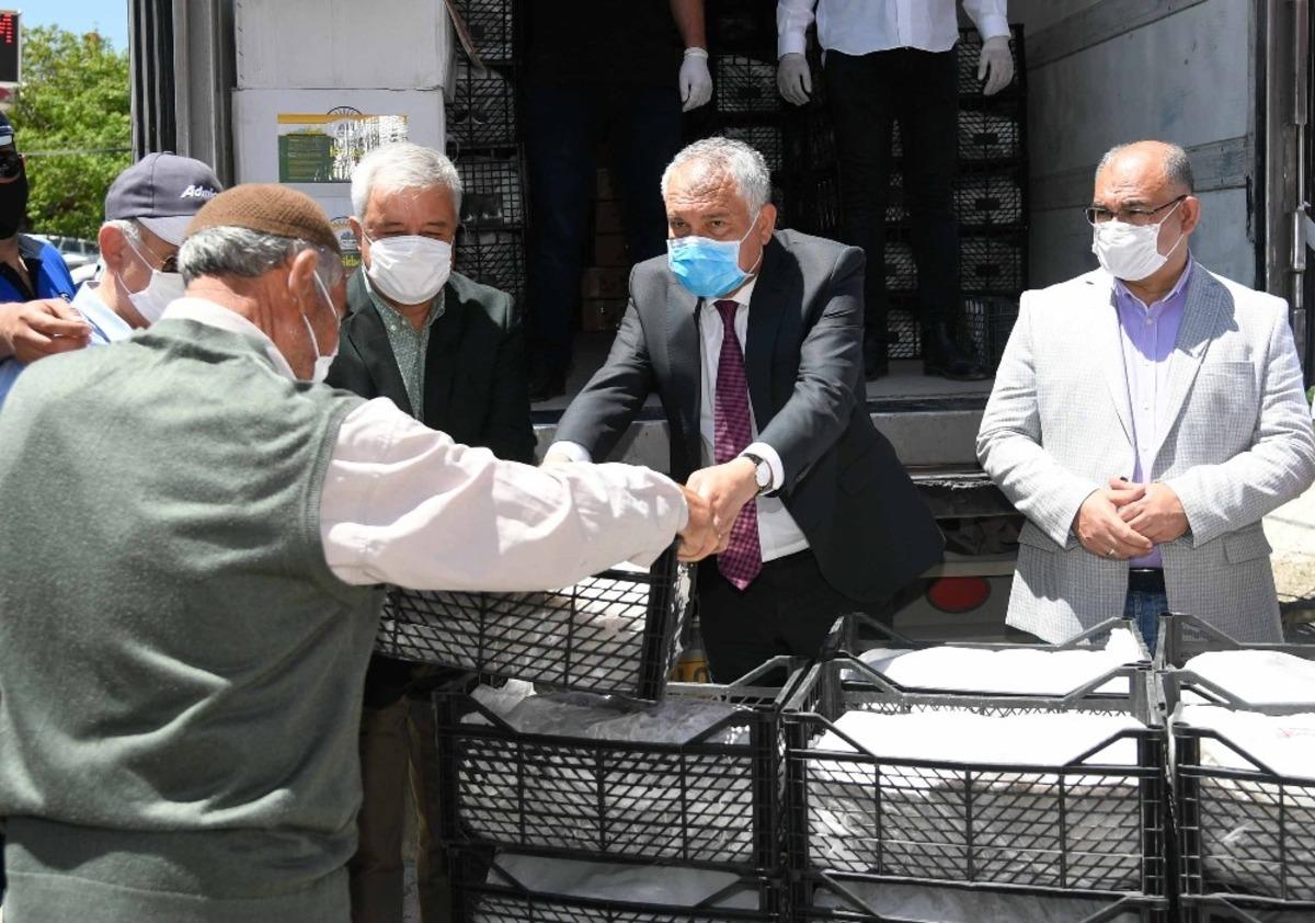 &Ccedil;ift&ccedil;iler G&uuml;n&uuml;&rsquo;nde &uuml;reticiye 600 bin &ccedil;ilek fidesi dağıtıldı