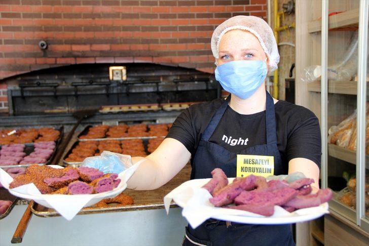 Edirneli fırıncı mor simit üretti G5