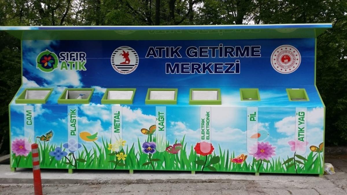 OM&Uuml;&rsquo;de sıfır atık &ccedil;alışmaları tamamlandı