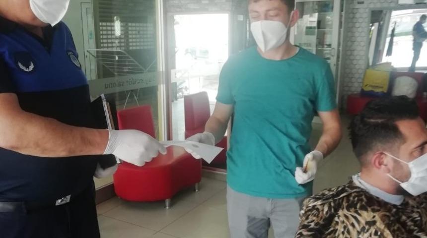 Burhaniye’de berber ve kuaförlere zabıta denetimi