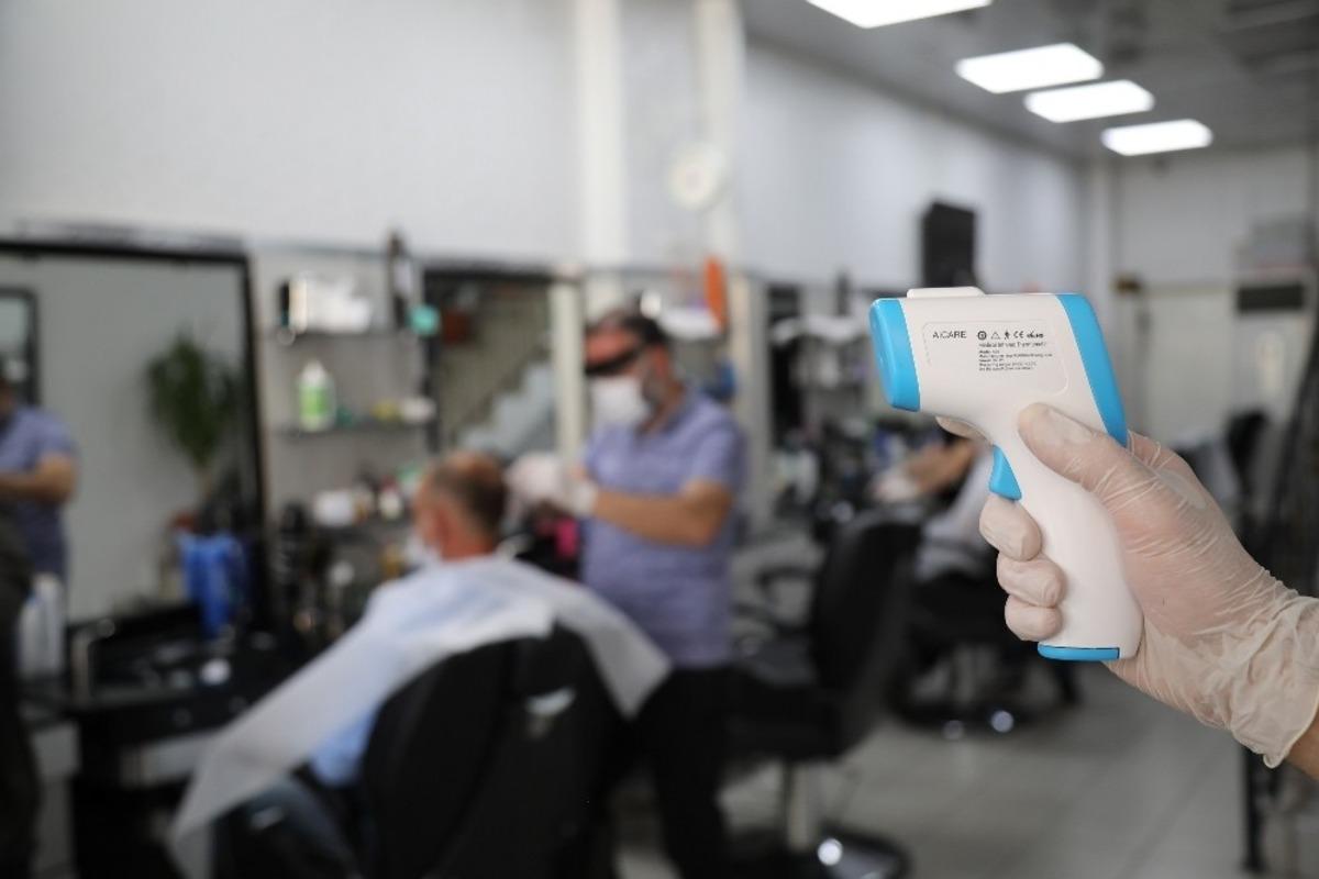 Gaziantep&rsquo;te berber ve kuaf&ouml;rlere ateş &ouml;l&ccedil;er desteği