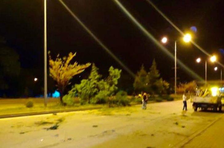 Kontrolden çıkarak karşı şeride geçen otomobil takla attı, sürücü ağır yaralandı G3