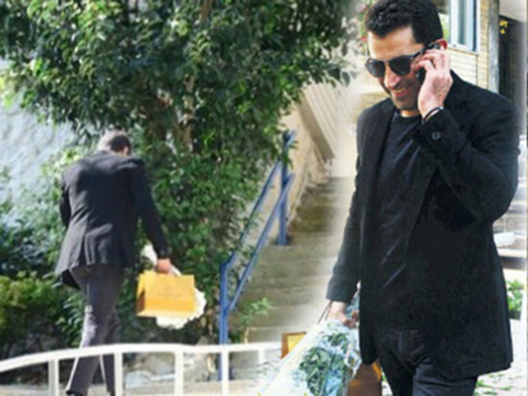 Kenan İmirzalıoğlu sevgilisinin evine b&ouml;yle gitti
