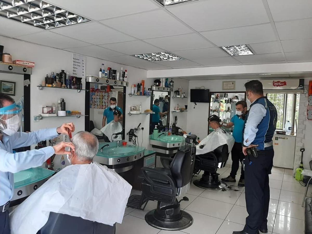 Sincan Zabıtasından kuaf&ouml;r ve berberlere hijyen denetimi