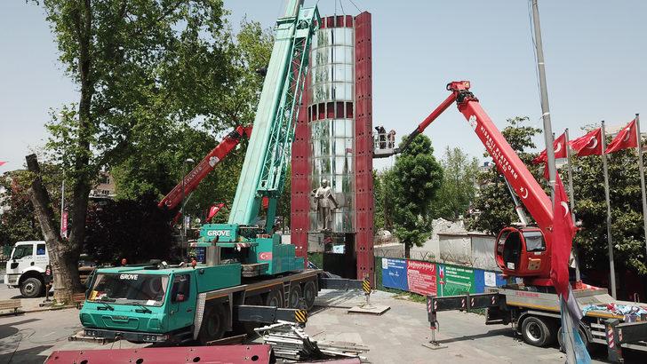 Beşiktaş Meydanı'ndaki Atatürk anıtı kaldırılıyor G1