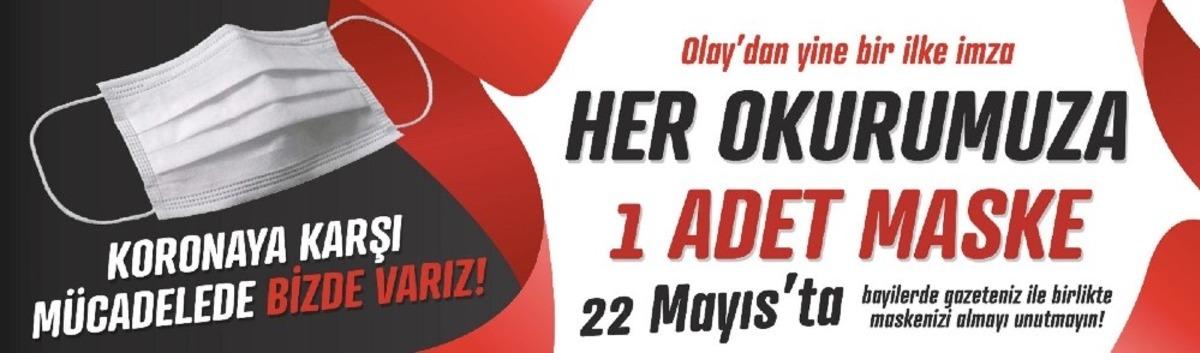 Gaziantep Olay Gazetesi okurlarına maske hediye ediyor