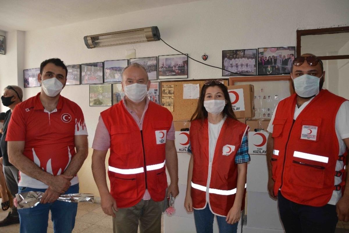 Kızılay&rsquo;dan Ortaca&rsquo;da ihtiya&ccedil; sahiplerine gıda yardımı