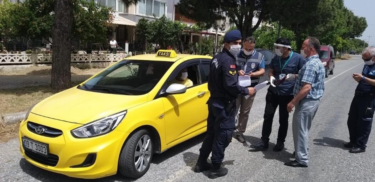 Kuşadası&rsquo;nda taksi ve dolmuşlar denetlendi