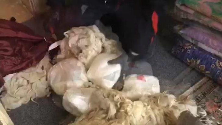 Van`da yün yastık içerisinde 3 kilo 875 gram metamfetamin ele geçirildi. G3