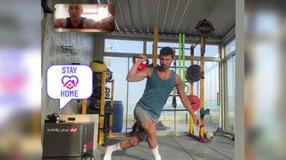 Hasan Ali Kaldırım'a video konferanslı antrenman 