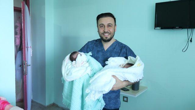 Çaycuma’da yılın ilk tek yumurta ikizleri dünyaya geldi