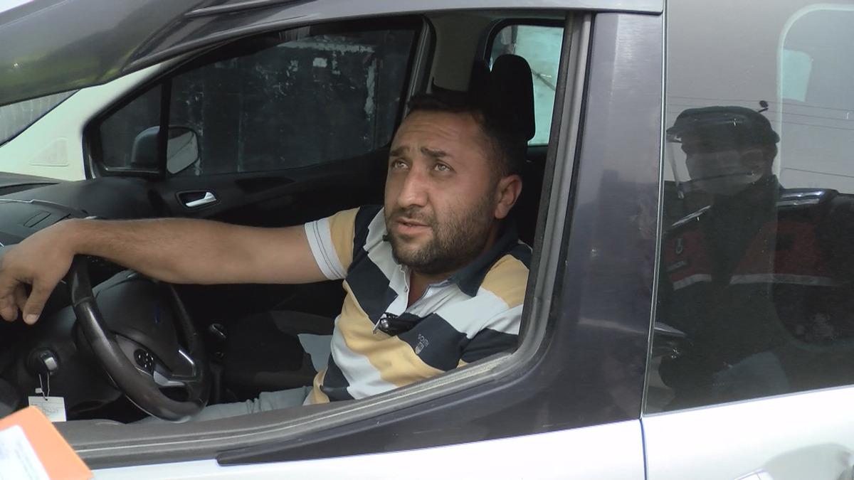 Jandarma denetimine yakalanan adamdan ilgin&ccedil; savunma