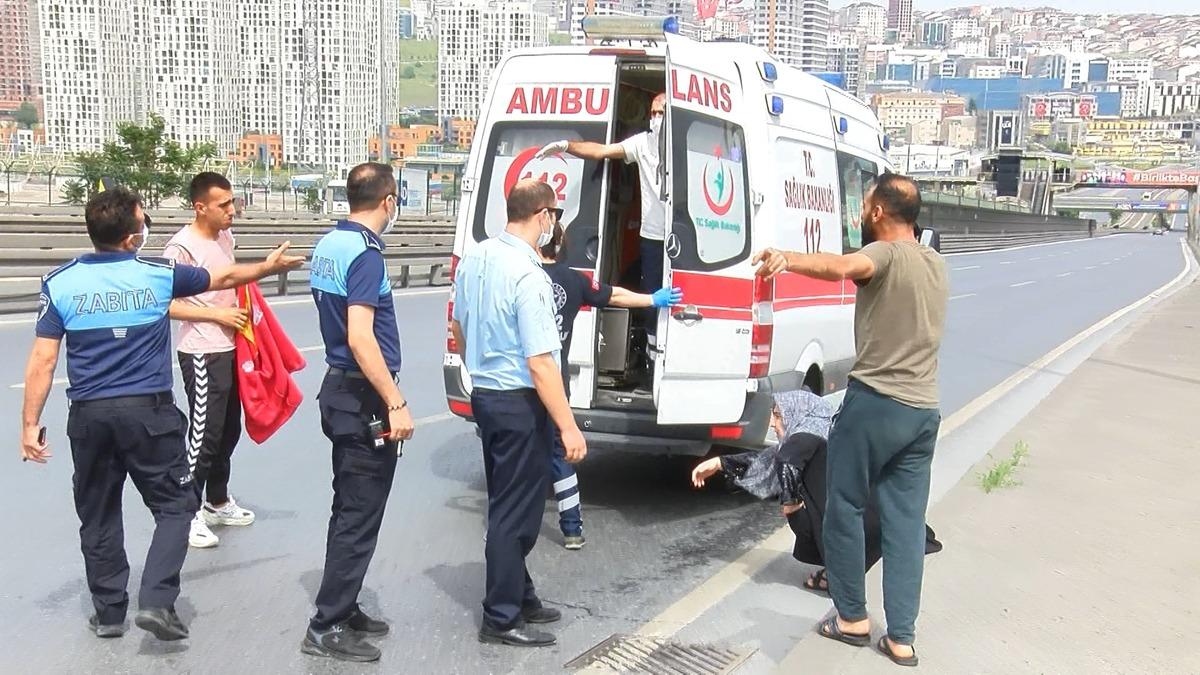 Kaza yapan gen&ccedil;leri &ouml;fkeli babadan zabıta kurtardı