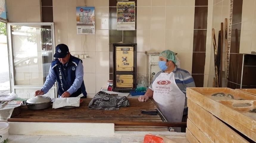 Zabıta ekiplerinden pide fırınlarına denetim