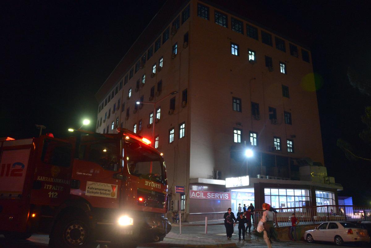 Kahramanmaraş'ta hastanede yangın paniği