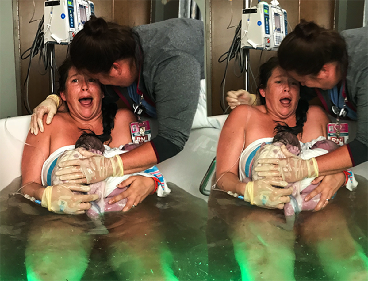 Annenin ikiz bebek şaşkınlığı! Doğum yaparken &ouml;ğrendi