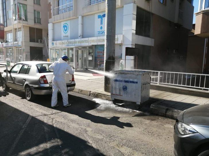 Çorlu’da dezenfekte çalışmaları sürüyor G3