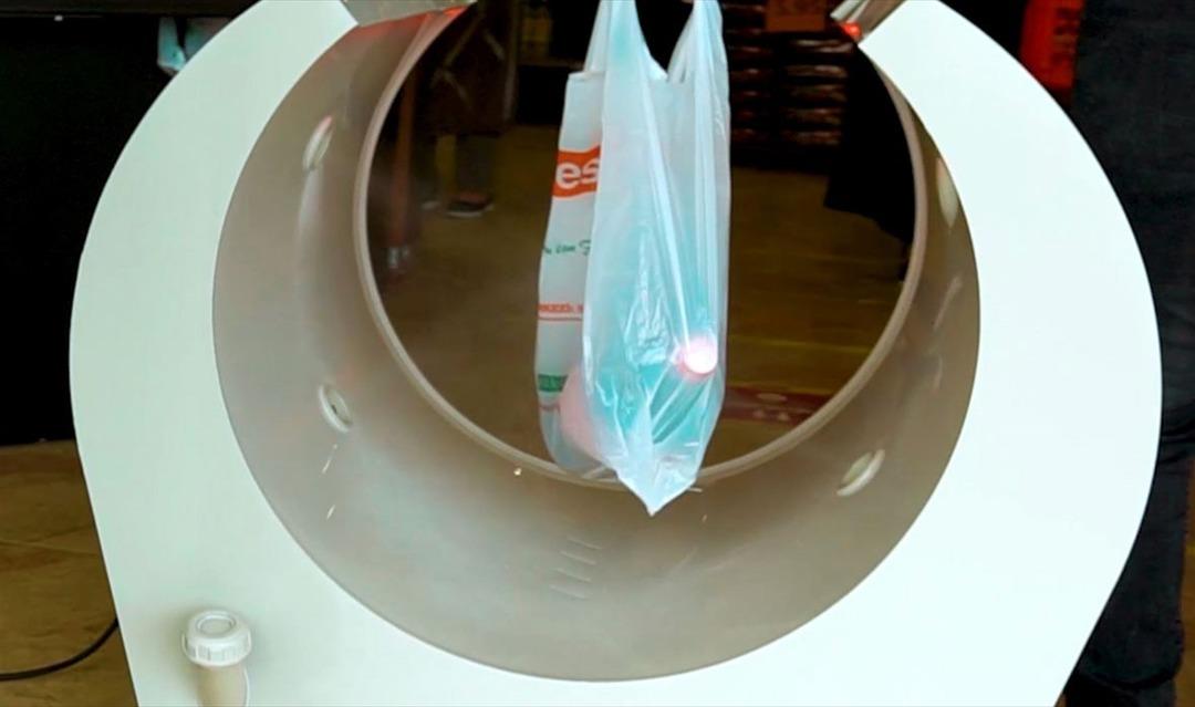 Market poşetlerini dezenfekte eden cihaz geliştirildi! Yurt dışından yoğun talep var