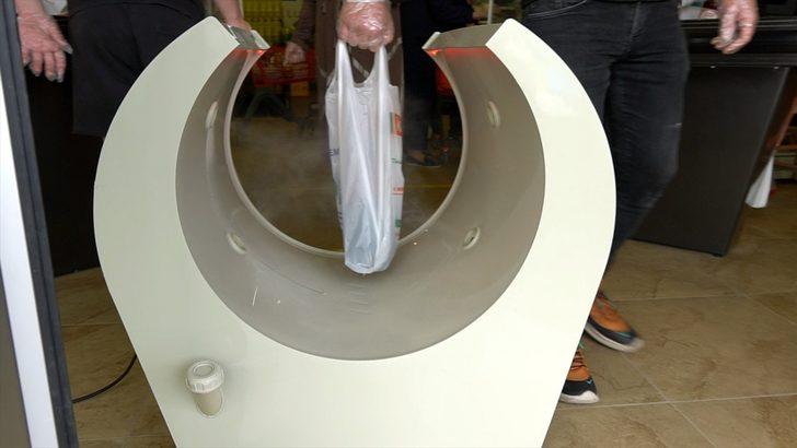 Market poşetlerini dezenfekte eden cihaz geliştirildi! Yurt dışından yoğun talep var G4