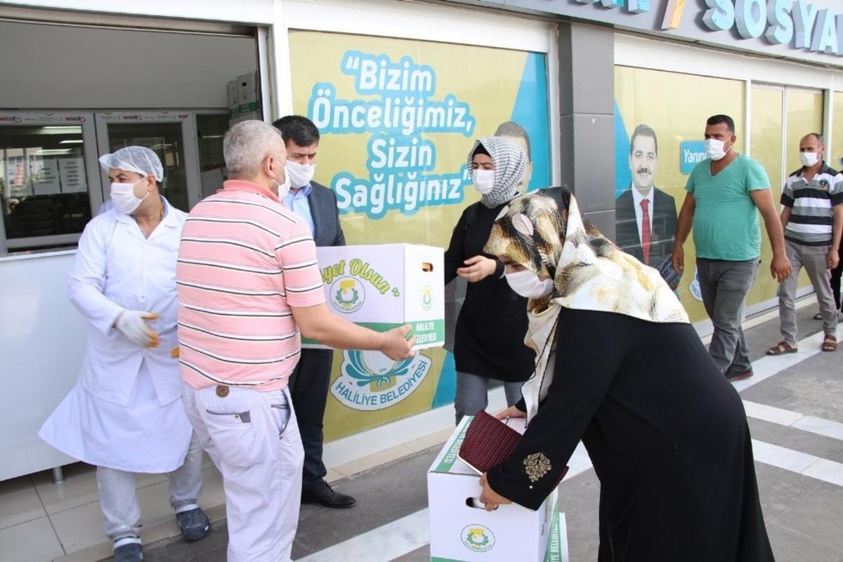 Haliliye&rsquo;de hastalara gıda desteği