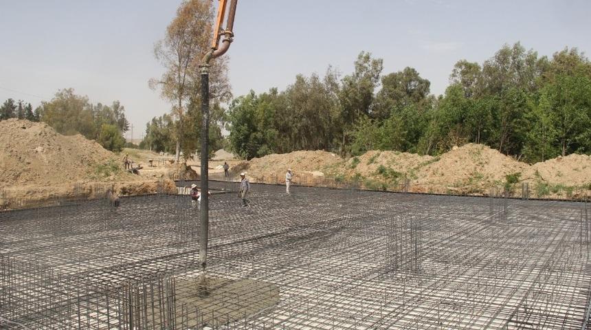 Birecik’te yeni yapılan caminin temelleri atıldı