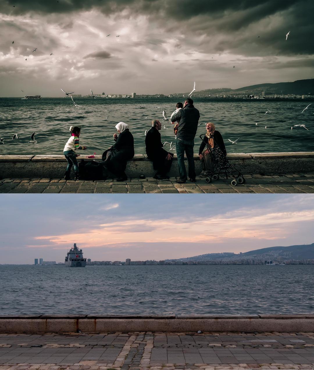 Polis memuru paylaştı! İşte İzmir'in en kalabalık ve en boş hali