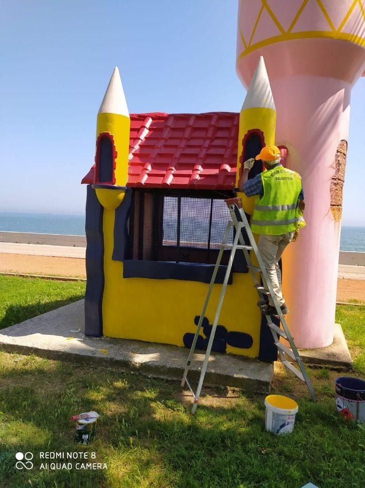 Büyükşehir Belediyesi, parkları çocuklar için hazırlıyor G1