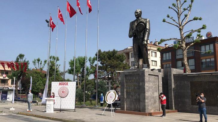 19 Mayıs Düzce’de sade bir törenle kutlandı G1