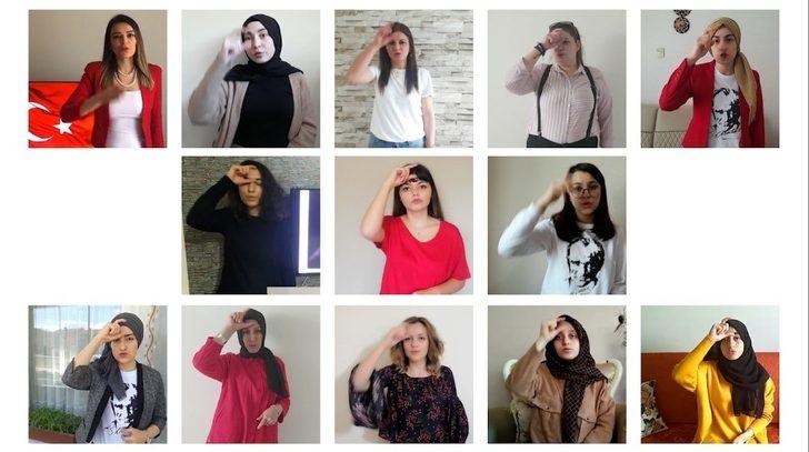 İşaret dili kursiyerleri Atatürk’ün Gençliğe Hitabesi’ni okudu G2
