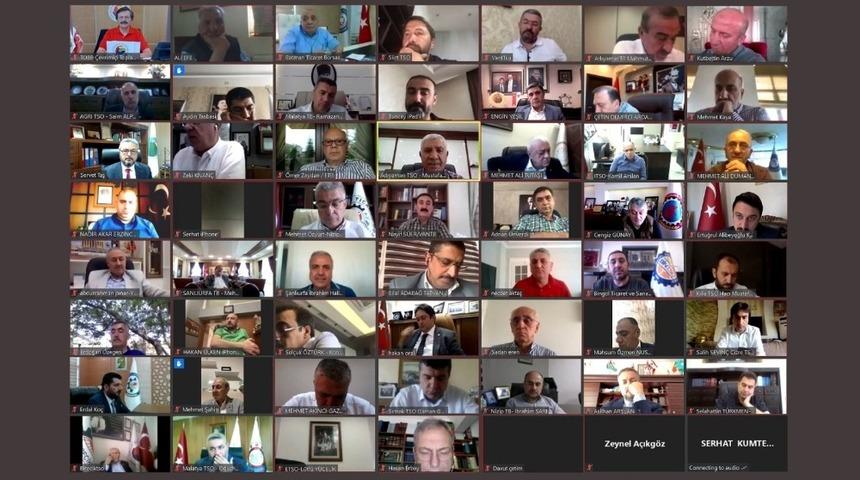 TSO Başkanı Kuzu, TOBB Başkanı Hisarcıklıoğlu ile g&ouml;r&uuml;şt&uuml;