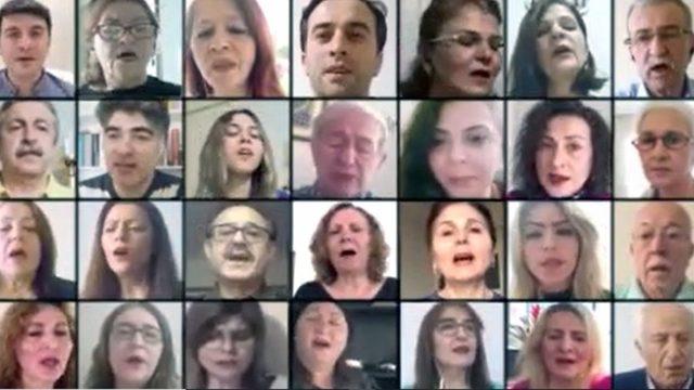 Türk Sanat Müziği korosu çalışmalarını telekonferansla sürdürüyor