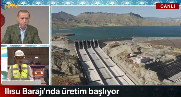 Ilısu Barajı'nda üretim başladı! Cumhurbaşkanı Erdoğan'dan önemli açıklamalar