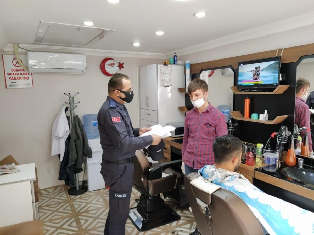 Bayram &ouml;ncesi kuaf&ouml;rler ve berberler denetlendi