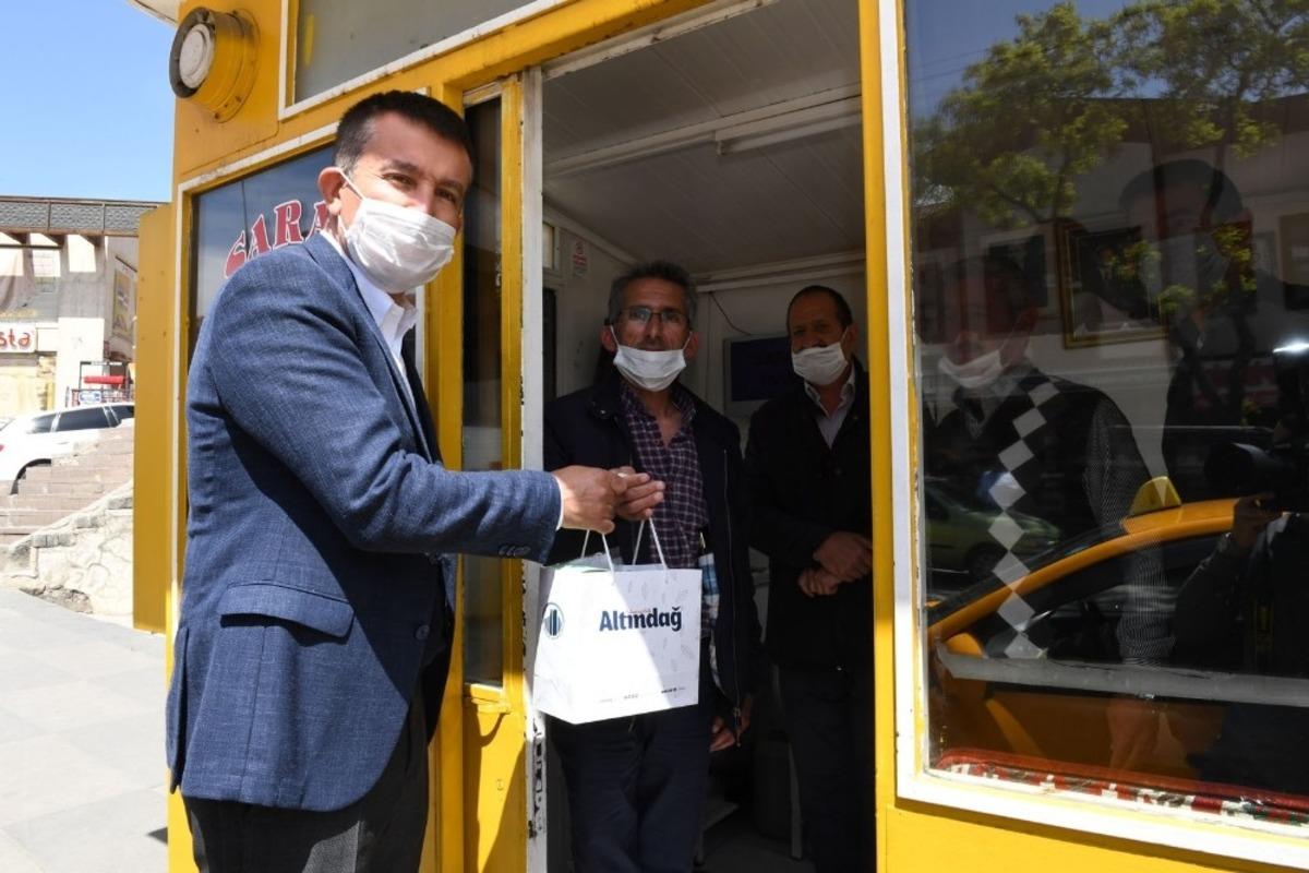 Taksicilere hijyen paketi