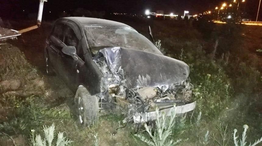 Sahur vakti meydana gelen kazada polis memuru yaralandı