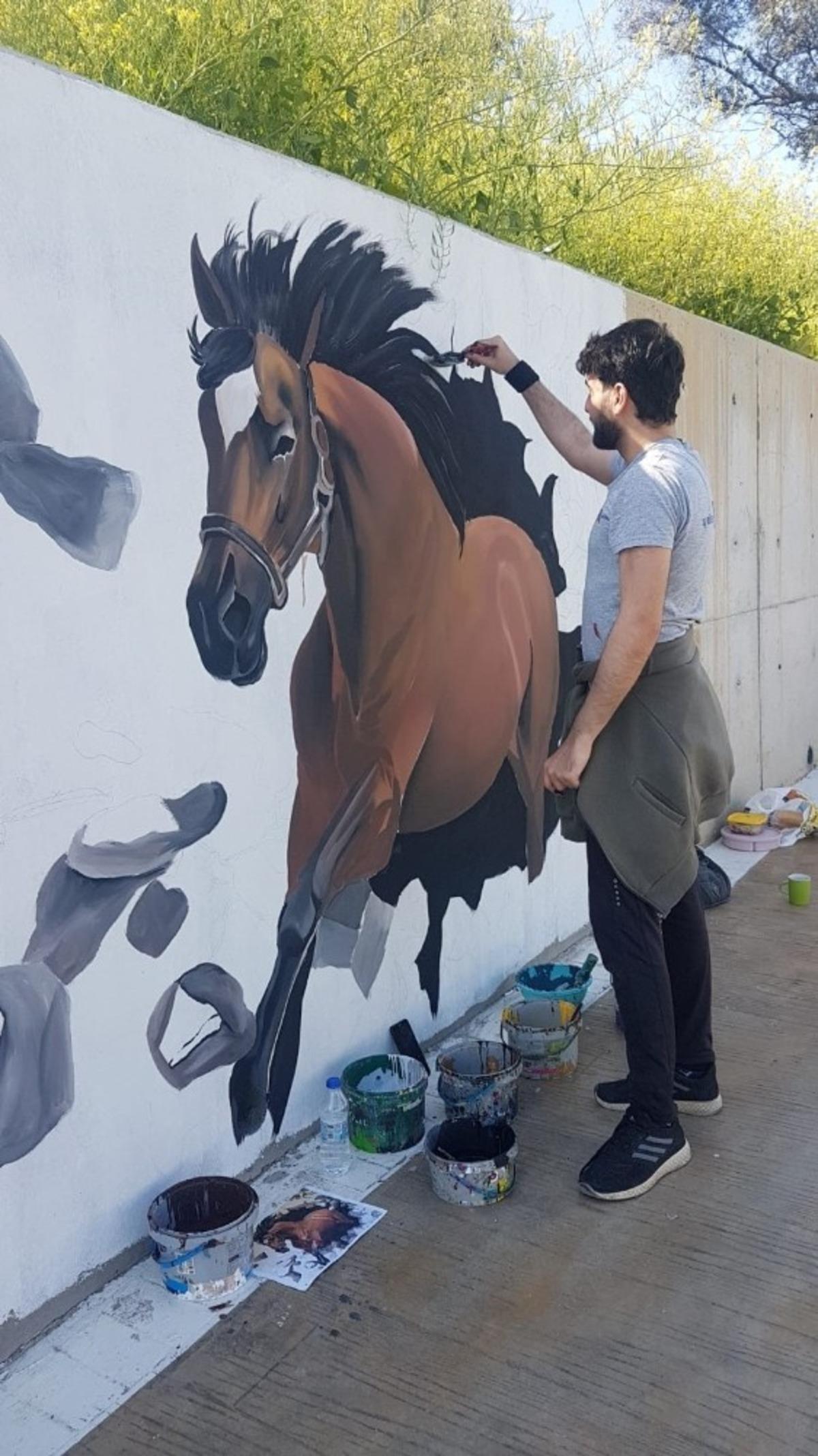 Darıca Sahil Parkı 3 boyutlu resimlerle g&uuml;zelleşiyor