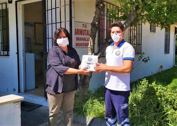 Büyükşehir’den muhtarlara 56 bin adet maske G1